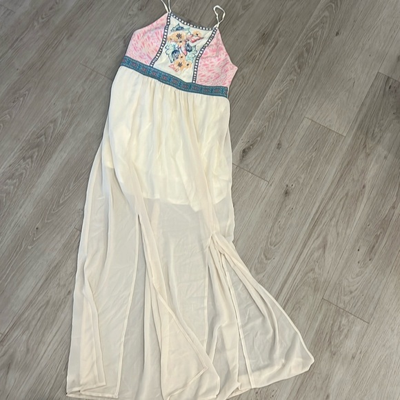 Flying tomato embroidered adjustable strap sheer dress - Picture 1 of 3